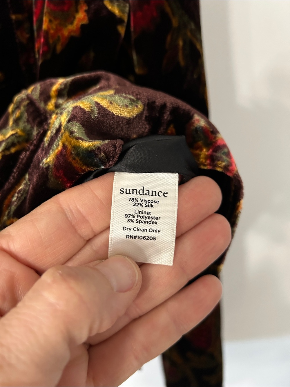 Sundance Jacket Wren Silk Blend Velvet Dark Floral Whimsigoth Fairy Medium - Picture 10 of 15